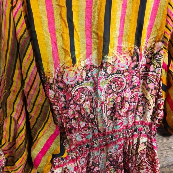 Tanvi Kedia Vibrant Striped Long Sleeve Dress - Picture 4 of 9